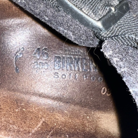 Birkenstock Boston clogs, gray felt wool, size 46 men’s 13 Anthracite - Picture 11 of 12